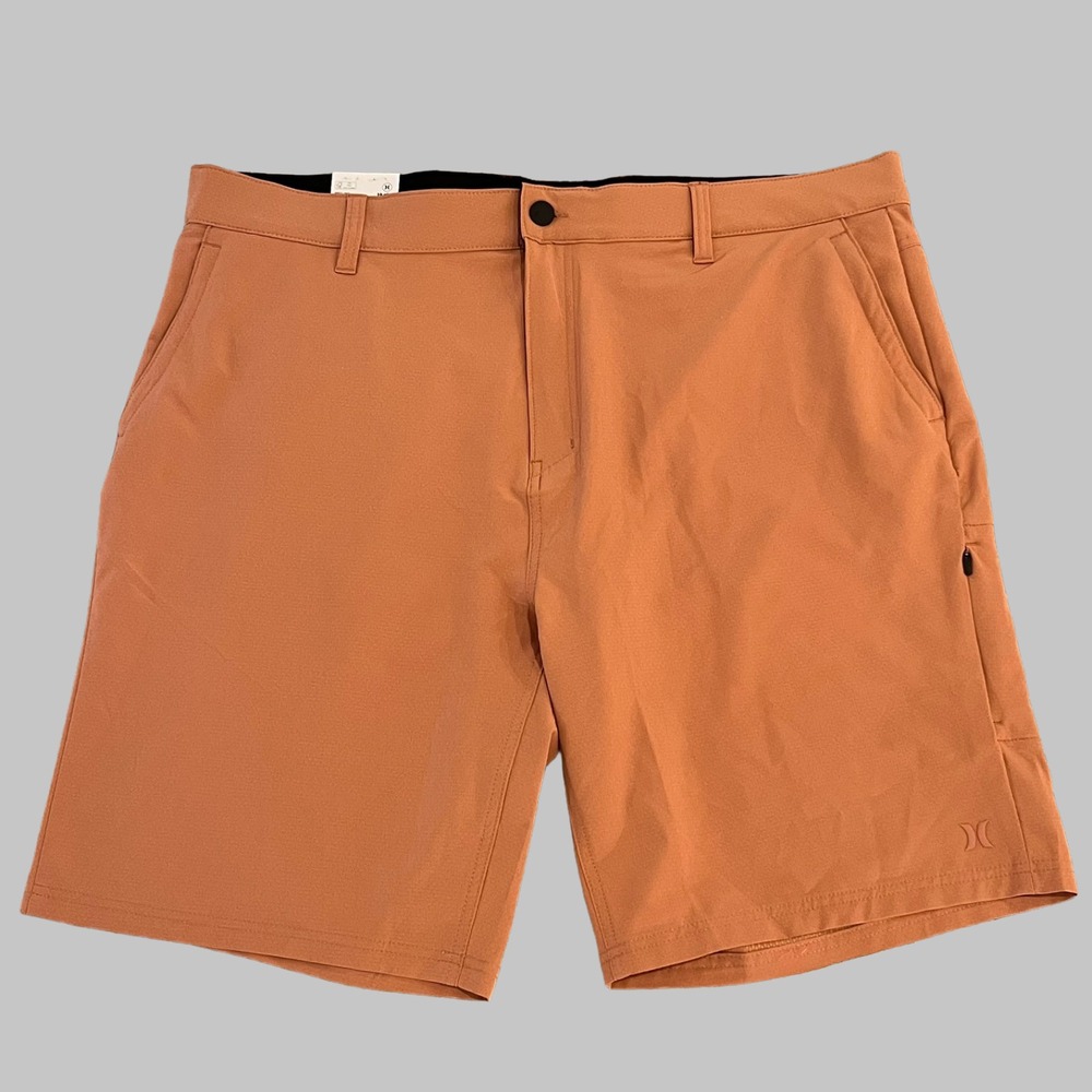Hurley Hybrid Trek Shorts Mens 40 Orange 20" 4 Way Stretch New